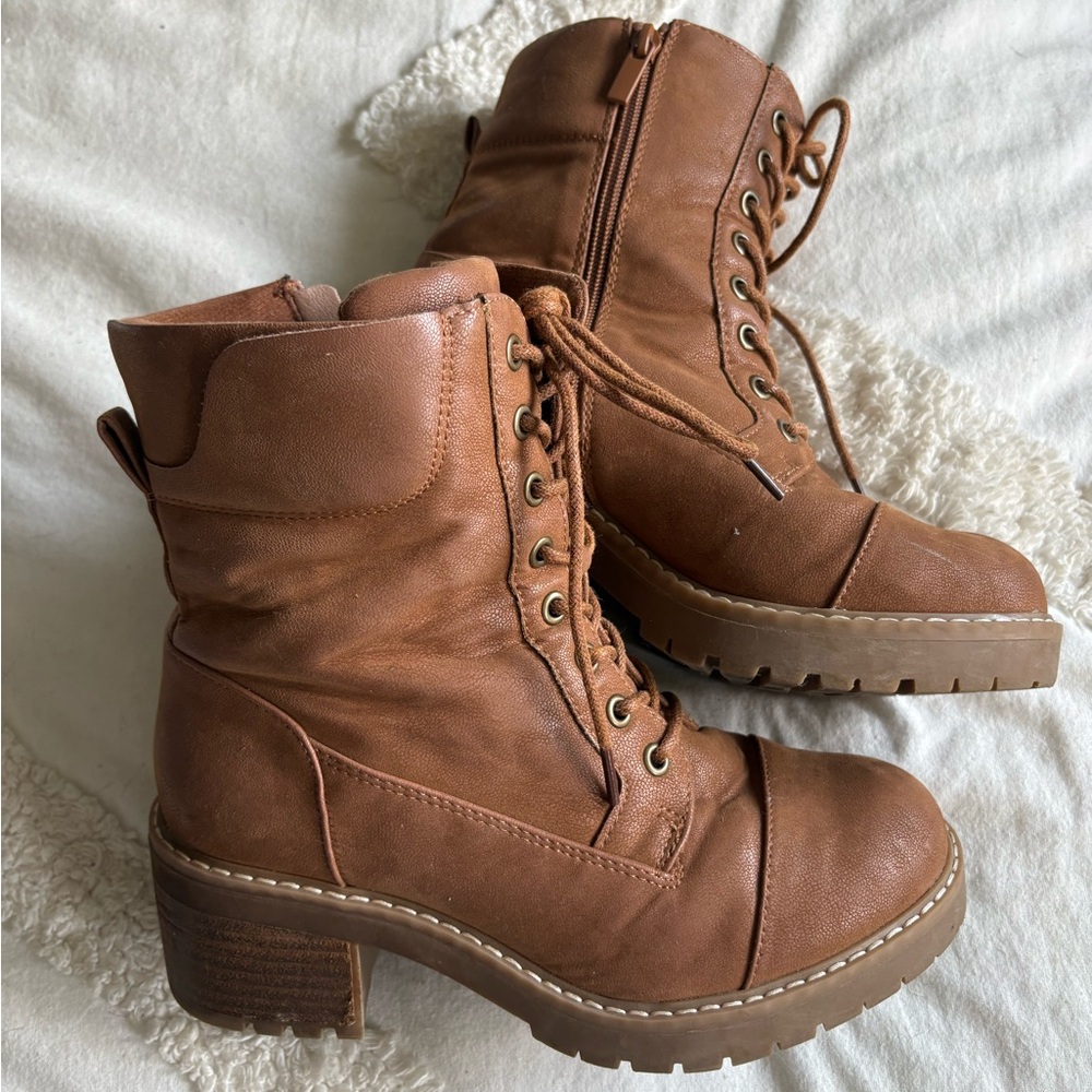 Torrid Brown Combat Boots